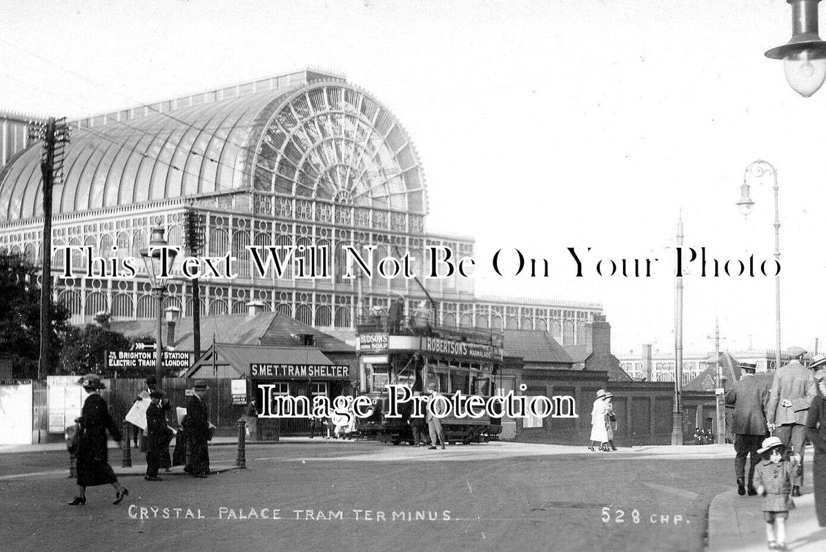 LO 6282 - Crystal Palace Tram Car Terminus, London c1920