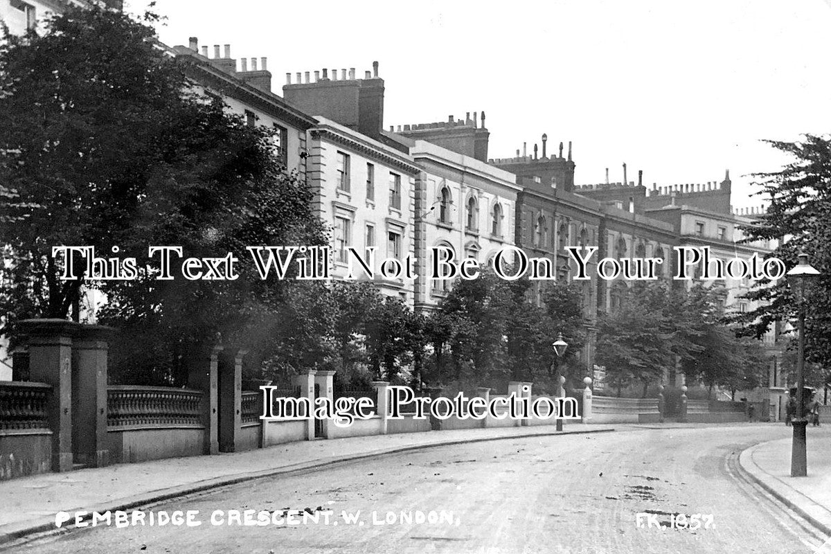 LO 6284 - Pembridge Crescent, Notting Hill, London c1905