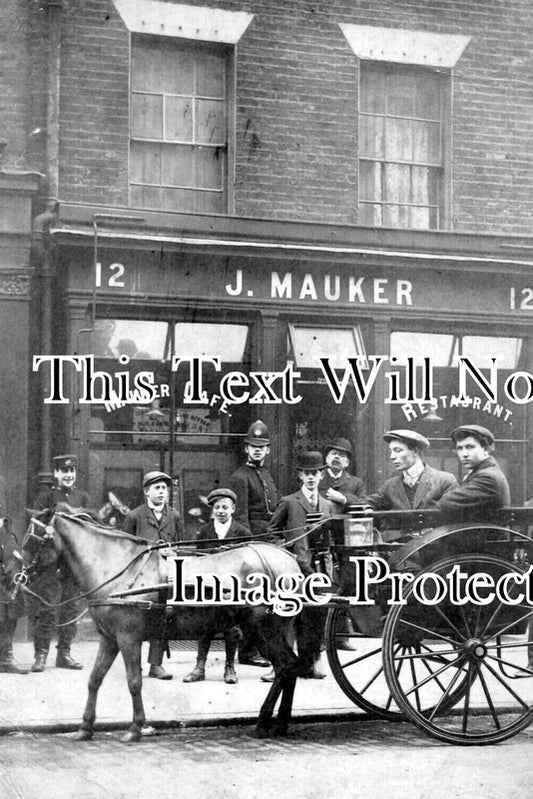 LO 6293 - J Mauker Cafe, 12 Charlotte Street, Fitzrovia, London