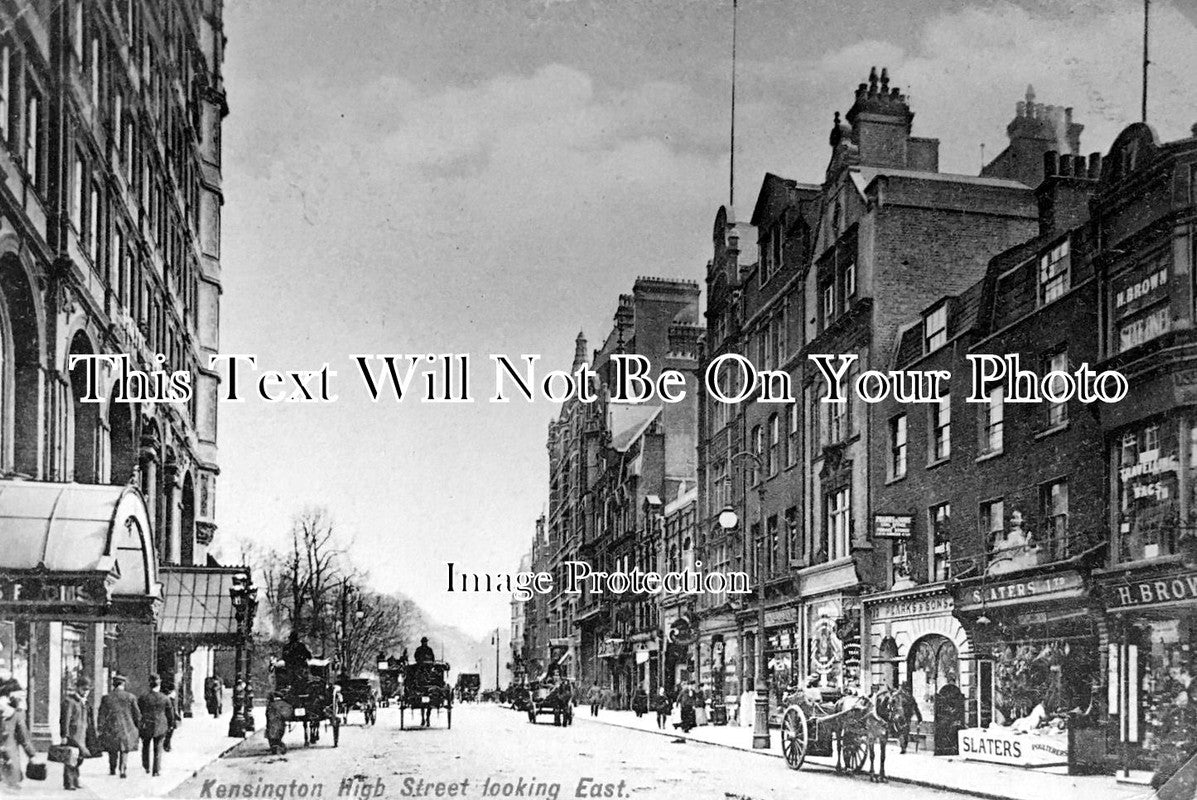 LO 6297 - Kensington High Street, London c1905