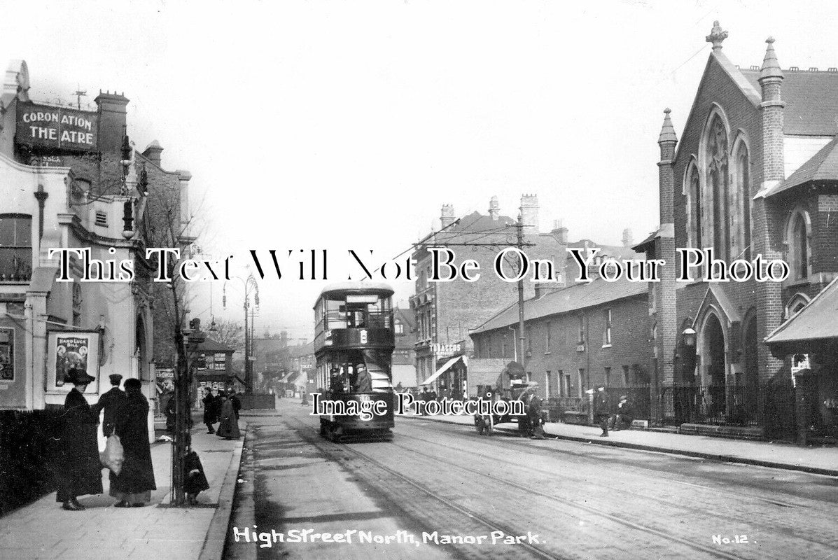 LO 6323 - High Street, North Manor Park, London c1915