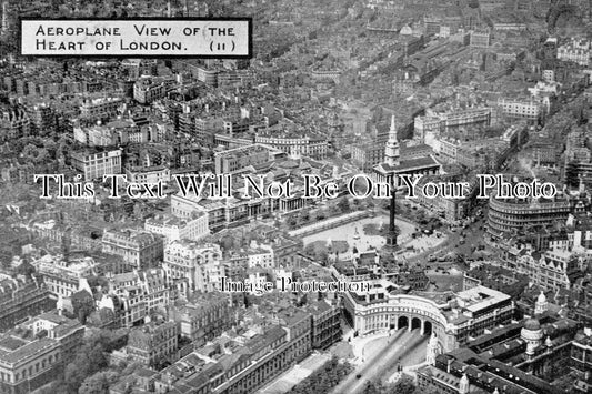 LO 6337 - London From The Air, Trafalgar Square & Admiralty Arch
