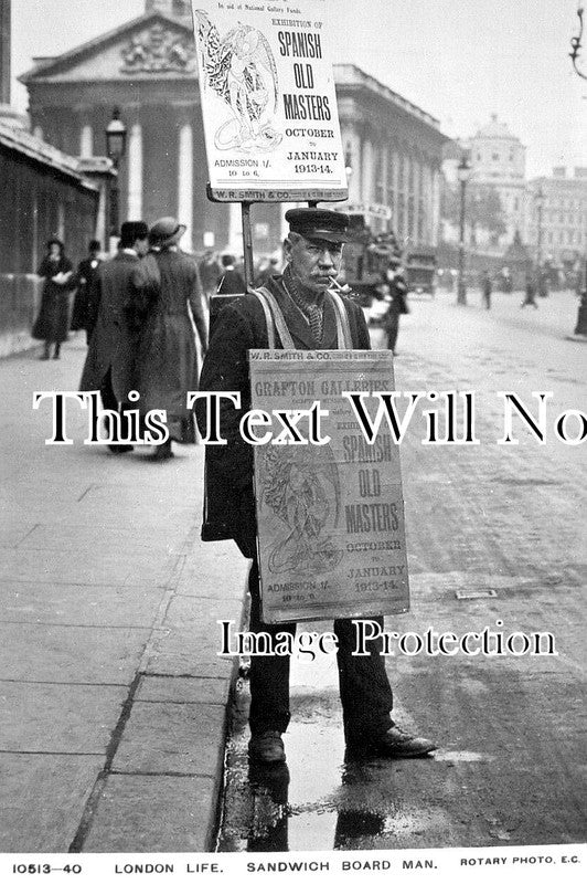LO 6343 - Sandwich Board Man, London