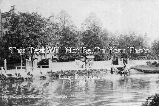 LO 6377 - The Pond, Wimbledon Common, London c1907