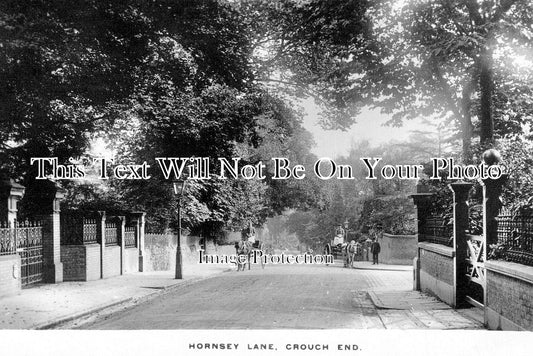 LO 6398 - Hornsey Lane, Crouch End, London c1913