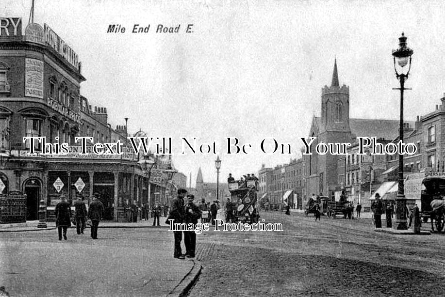 LO 65 - Mile End Road, Bow, London c1906