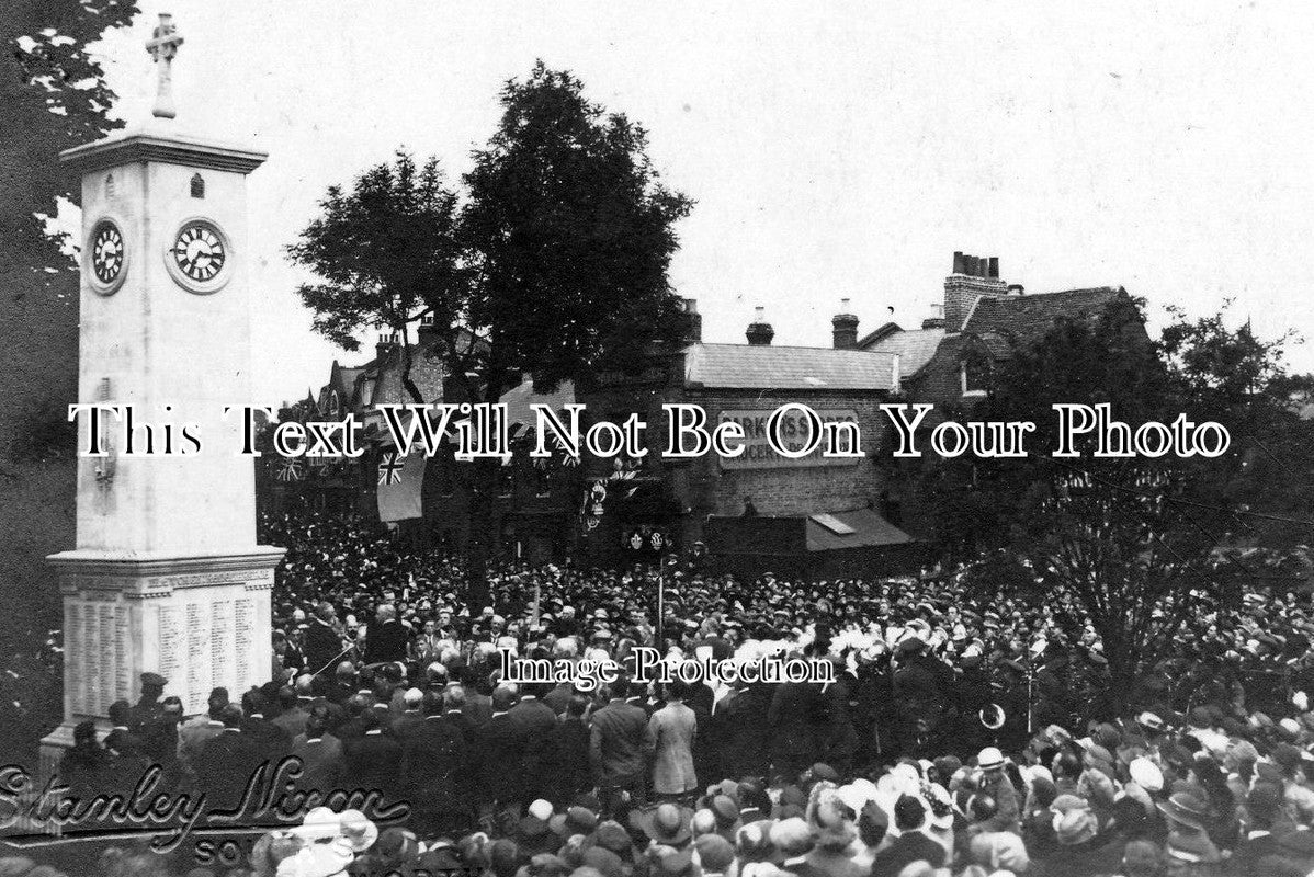 LO 702 - WW1 War Memorial Unveiling, Isleworth, London 1922