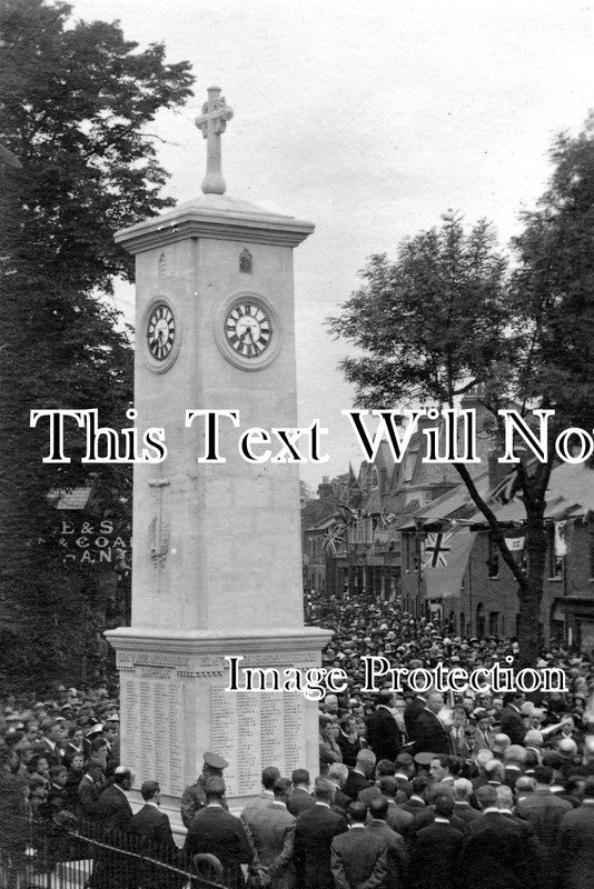 LO 712 - WW1 War Memorial Unveiling, Isleworth, London 1922