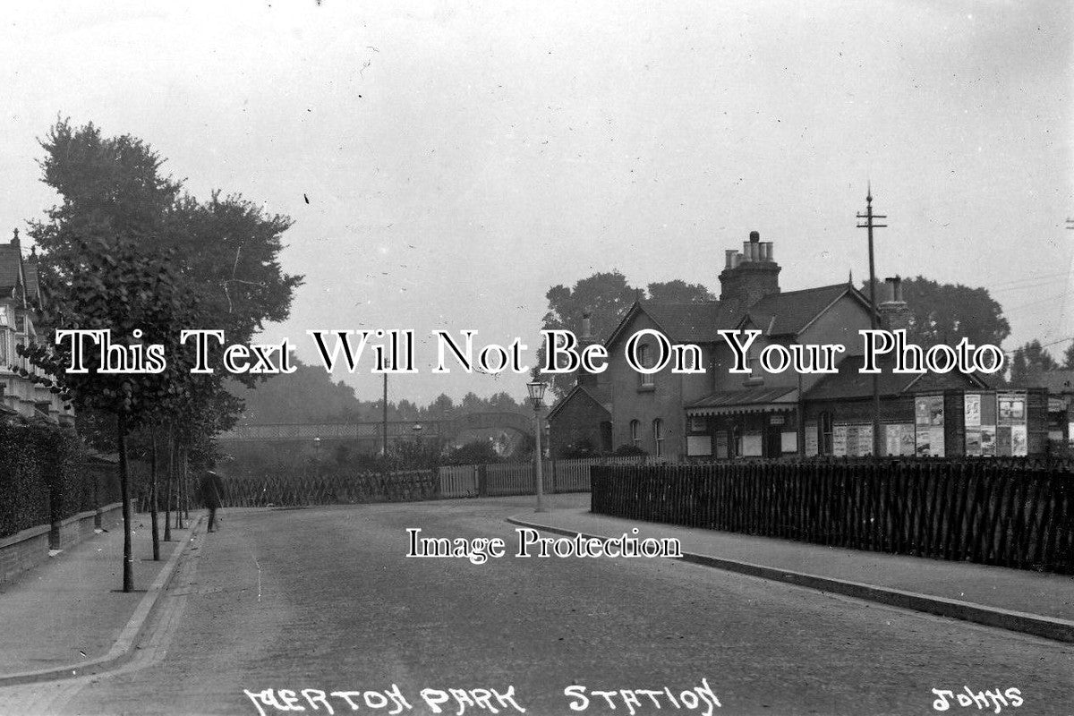 LO 717 - Merton Park Railway Station, London c1922