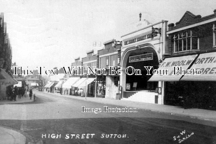 LO 731 - High Street, Sutton, London c1923
