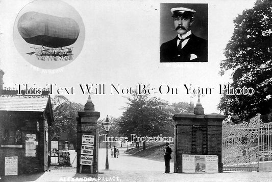 LO 739 - Dr Barton's Dirigible Airship, Alexandra Palace, London