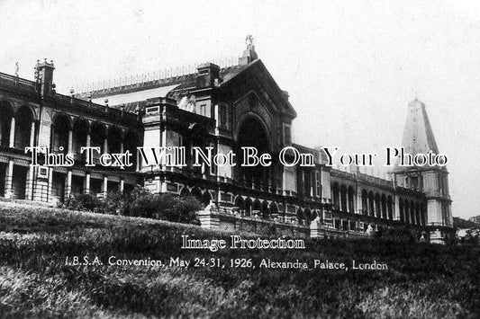 LO 744 - Alexandra Palace Hosting IBSA Convention, London 1926