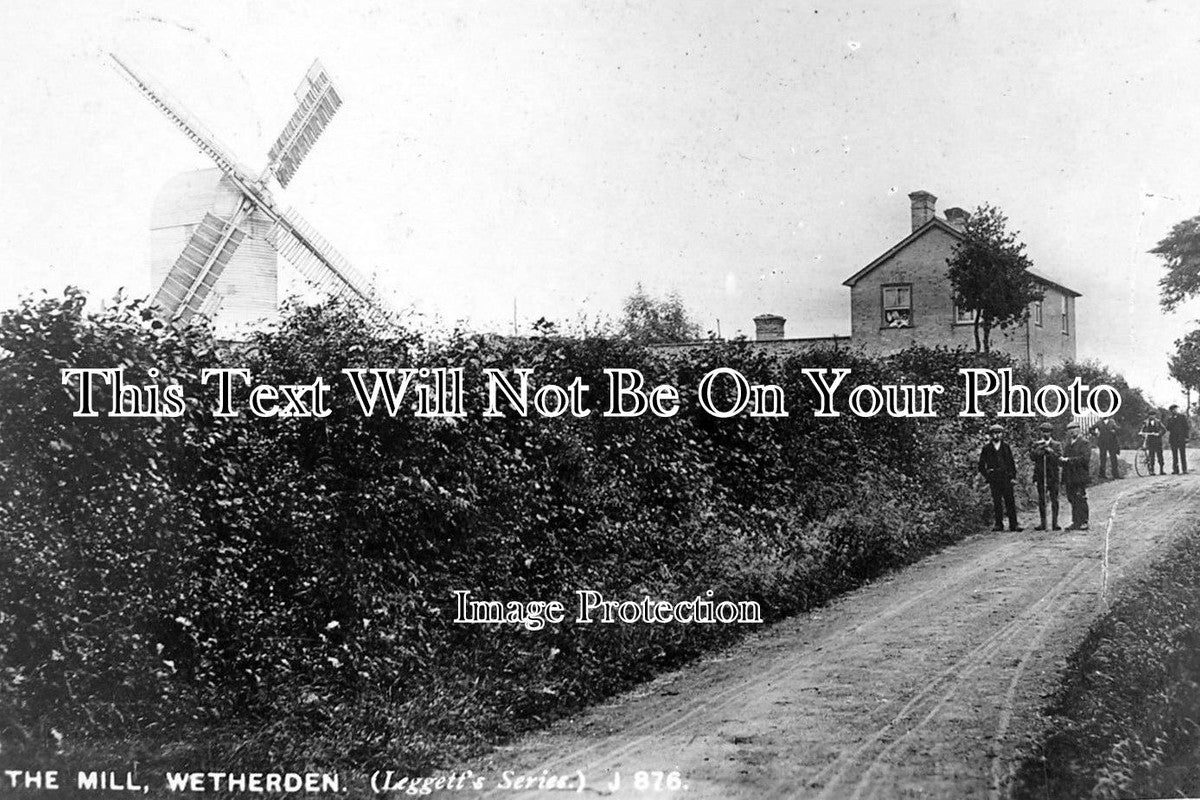 LO 752 - The Windmill At Wetherden, Suffolk c1926