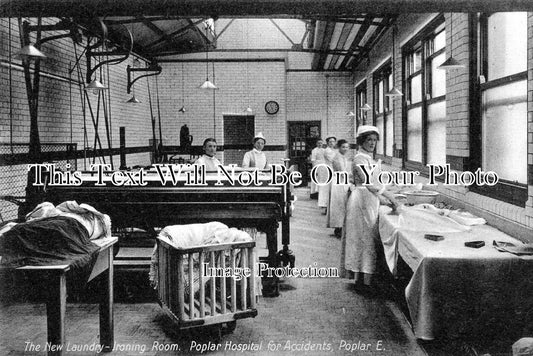 LO 755 - The New Laundry Ironing Room, Poplar Hospital For Accidents, London