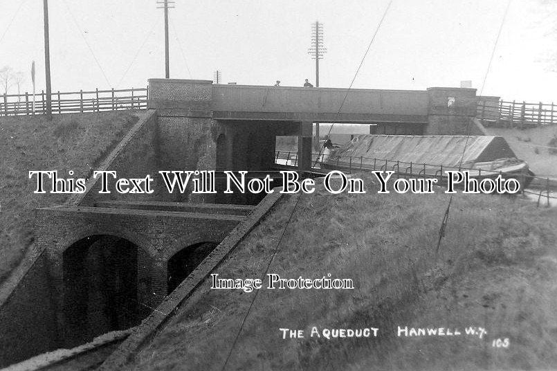 LO 772 - The Aqueduct & Barge At Hanwell, London