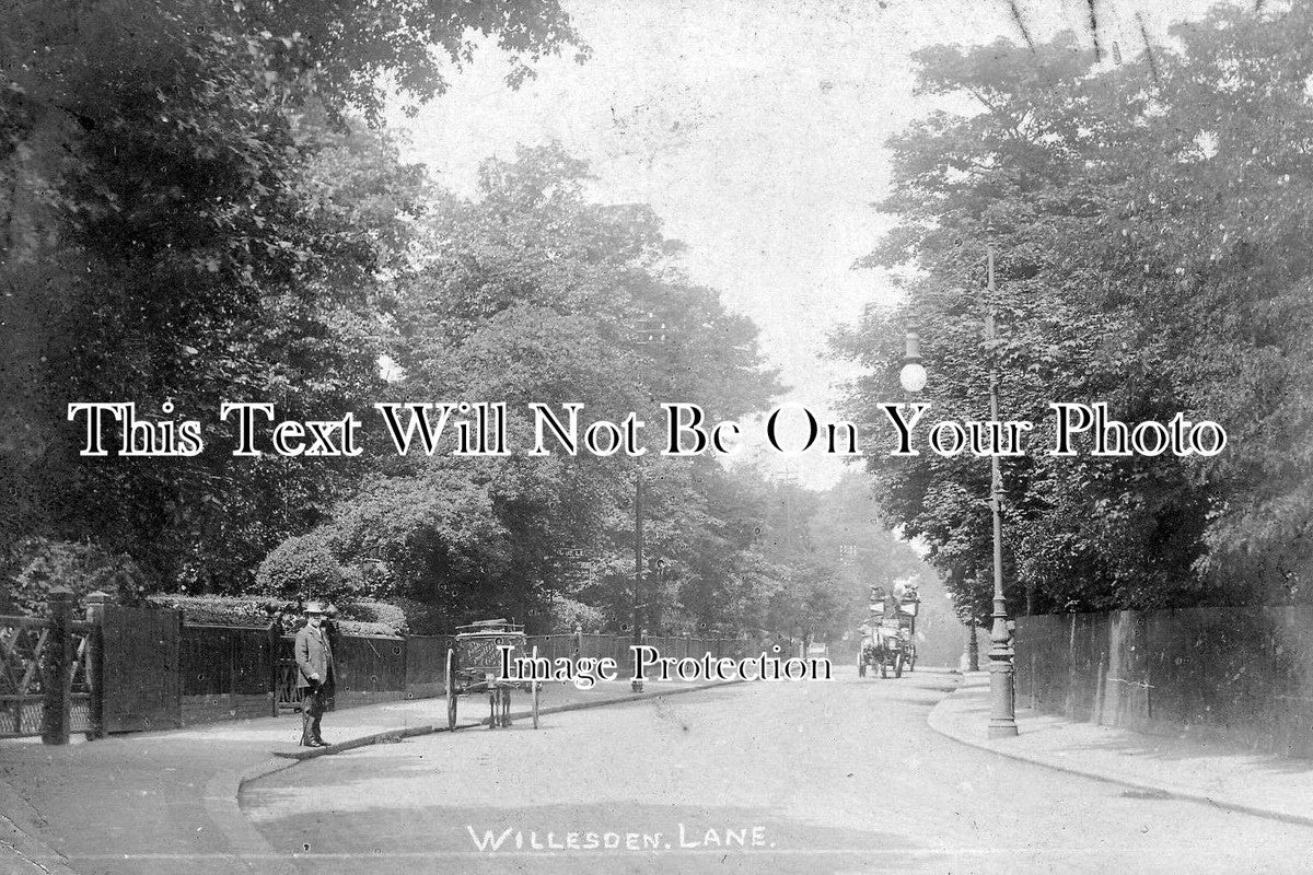 LO 861 - Willesden Lane, London c1908