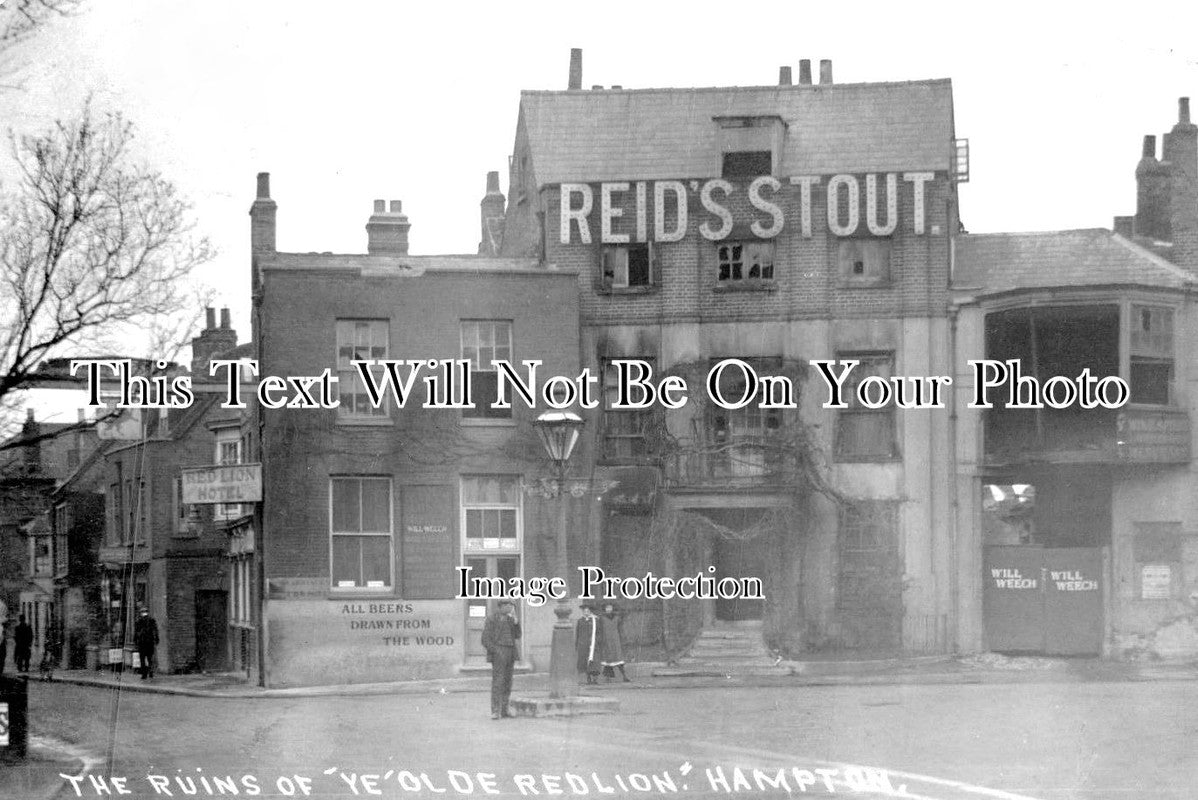 MI 1065 - The Ruins Of Ye Olde Red Lion Pub, Hampton, Middlesex