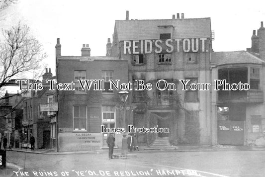 MI 1065 - The Ruins Of Ye Olde Red Lion Pub, Hampton, Middlesex