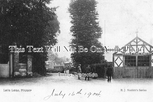 MI 109 - Fire Station, Pinner, Middlesex c1904