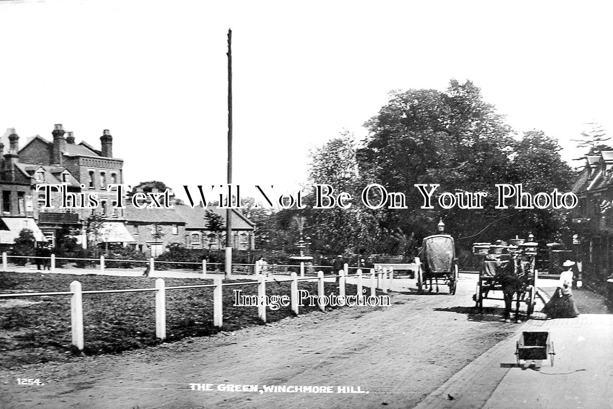 MI 1090 - The Green, Winchmore Hill, Middlesex c1914