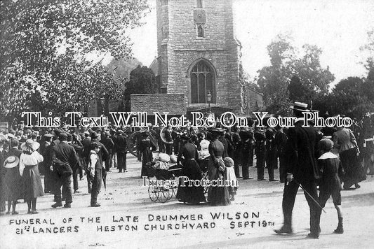 MI 112 - Funeral Of Drummer Wilson, 21st Lancers, Heston, Middlesex