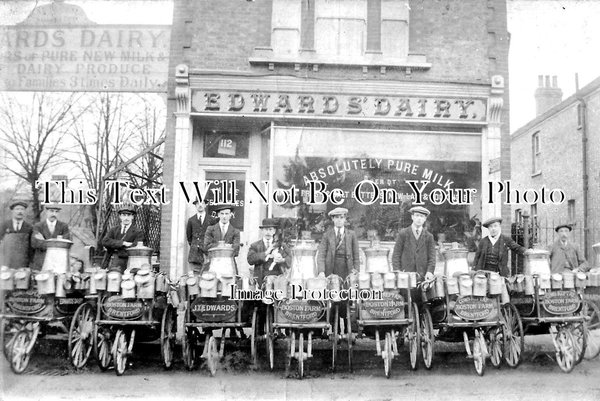 MI 1135 - Edwards Dairy Shop Front, Brentford, Hounslow, Middlesex