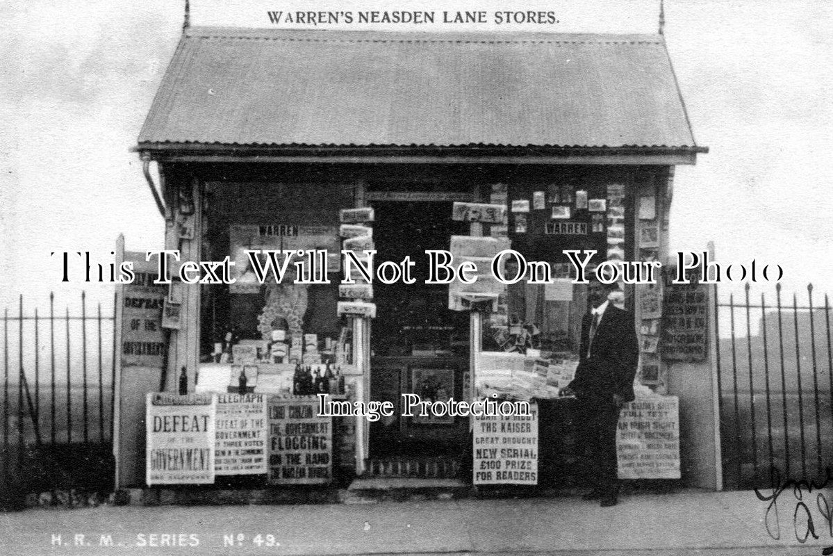 MI 114 - Shop Front, Neasden, London, Middlesex c1907