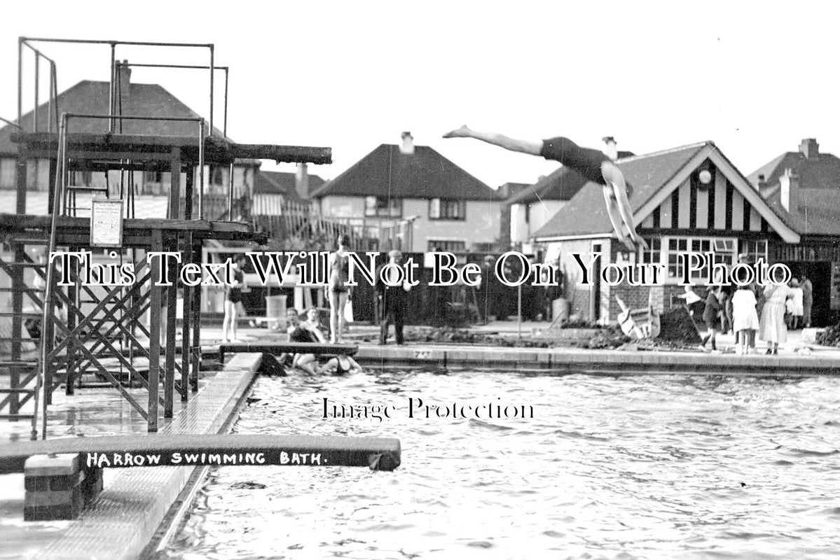 MI 1314 - Open Air Swimming Bath, Harrow, Middlesex