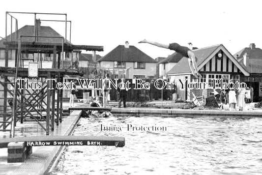 MI 1314 - Open Air Swimming Bath, Harrow, Middlesex