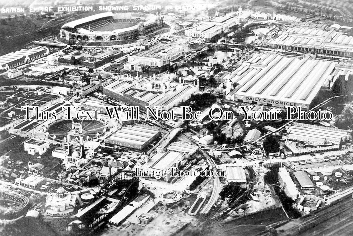 MI 1317 - Aerial View Of The British Empire Exhibition, Wembley, Middlesex