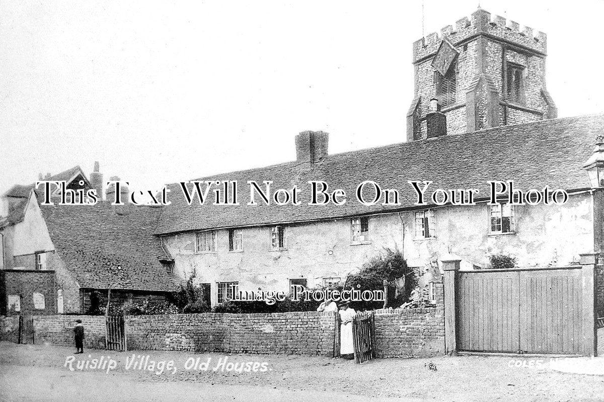 MI 1375 - Old Houses, Ruislip, Middlesex c1905