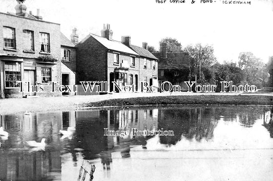 MI 1376 - The Post Office & Pond, Ickenham, Middlesex c1905