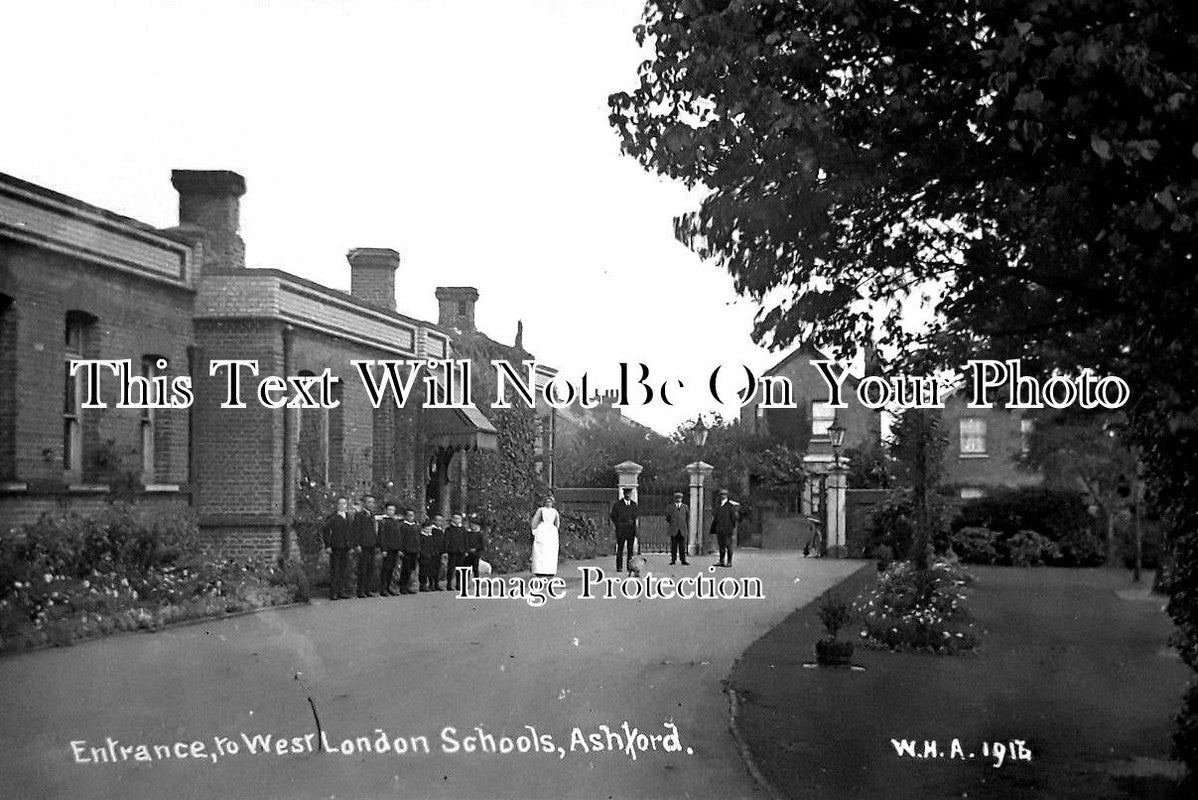 MI 1389 - Entrance To West London Schools, Ashford, Middlesex