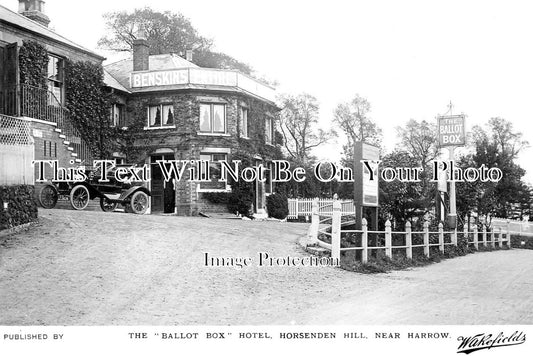 MI 1476 - The Ballot Box Hotel, Horsenden Hill, Middlesex