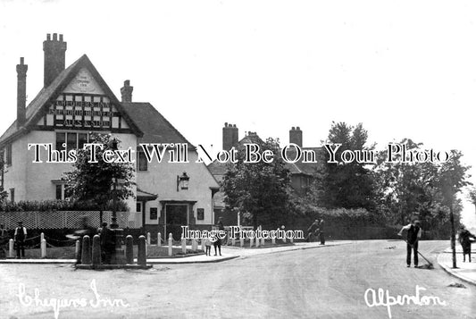 MI 1493 - Chequers Inn Pub, Alperton, Middlesex c1909