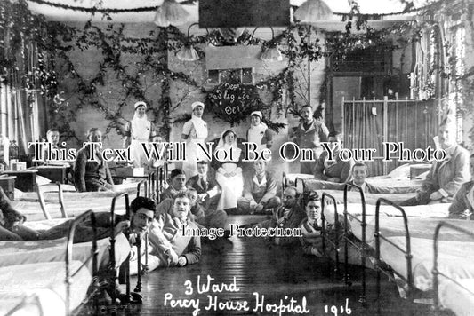 MI 1502 - Percy House Military Hospital, Isleworth, Middlesex c1916