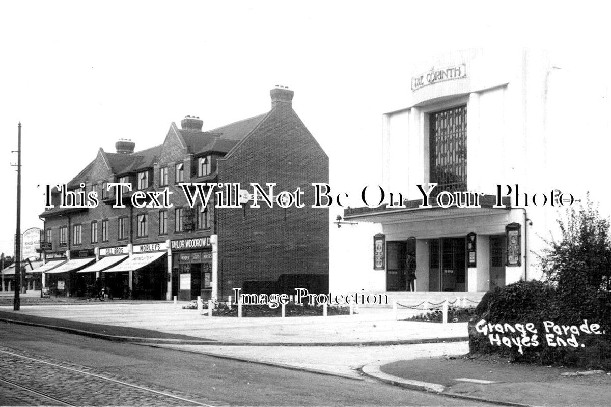 MI 1509 - Grange Parade & The Corinth Cinema, Hayes End, Middlesex