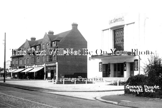MI 1509 - Grange Parade & The Corinth Cinema, Hayes End, Middlesex