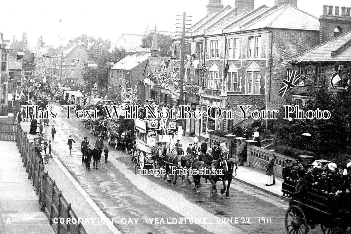 MI 1546 - Wealdstone Coronation 1911, Harrow, Middlesex, London