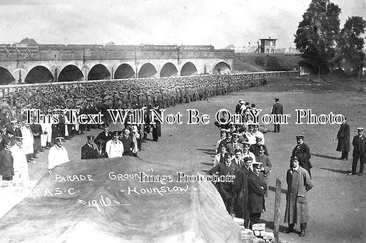 MI 1549 - Asc Parade Ground, Hounslow Bus Depot, Middlesex 1916