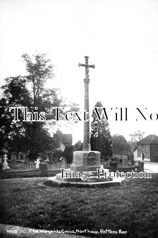 MI 1559 - The Wayside Cross, Northaw, Potters Bar, Middlesex