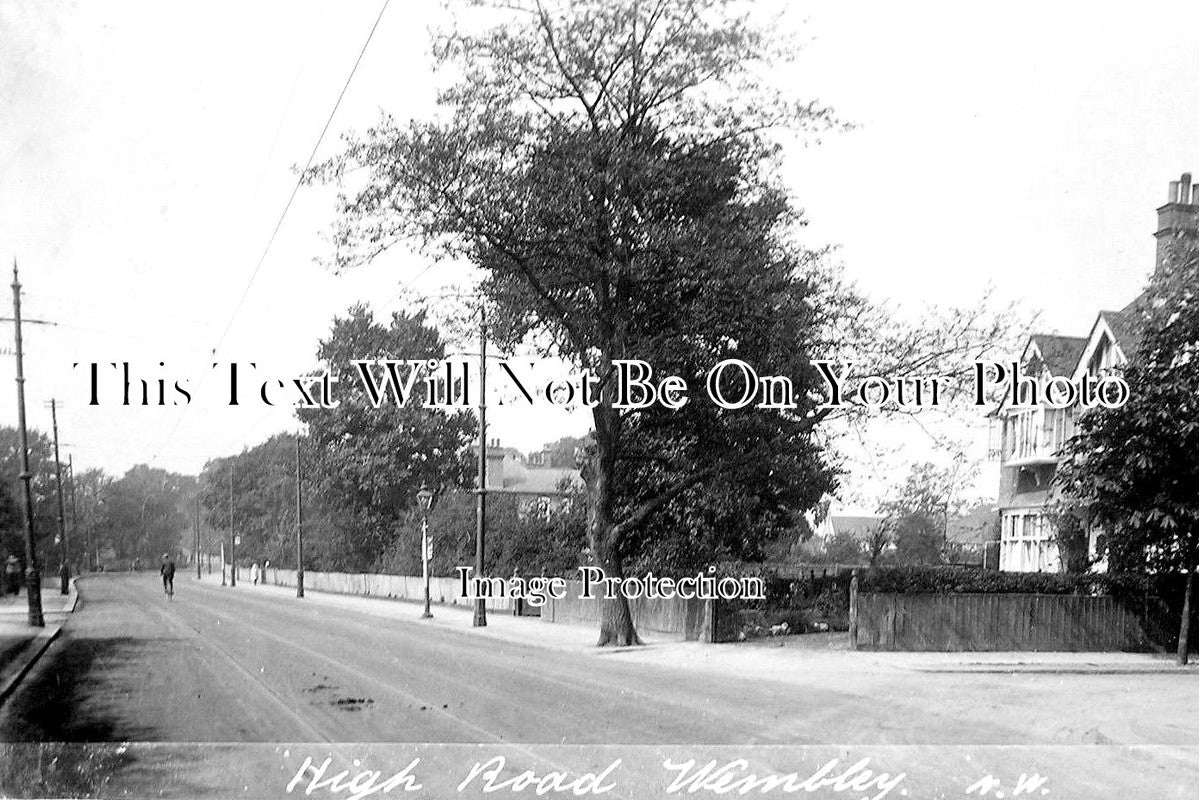 MI 1567 - High Road, Wembley, Middlesex c1912