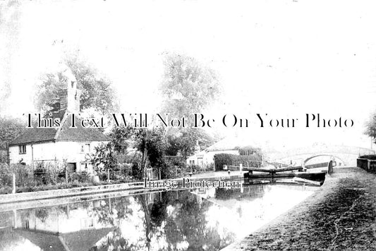 MI 1568 - Harefield Canal & Lock Gate, Middlesex c1913