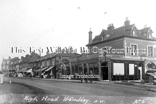 MI 1582 - High Road, Wembley, Middlesex c1913