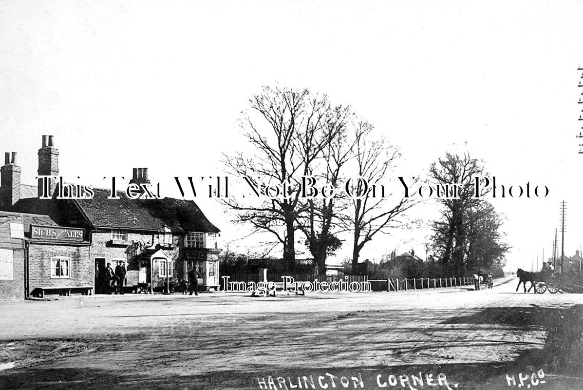 MI 1583 - Harlington Corner, Middlesex c1907