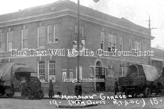 MI 1585 - Asc Hounslow Garage Bus Depot, Middlesex 1915