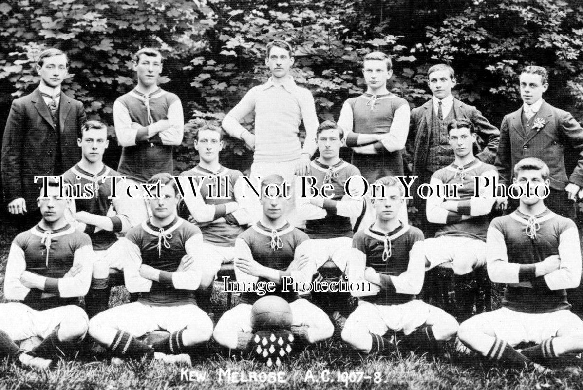 MI 1593 - Kew Melrose Football Team, Brentford, Middlesex