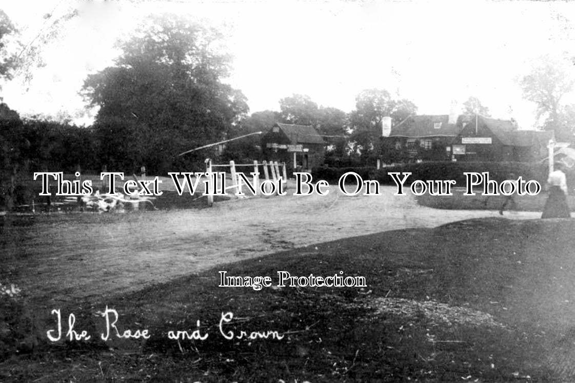 MI 1603 - Rose & Crown Pub, Harrow Weald, Middlesex c1907