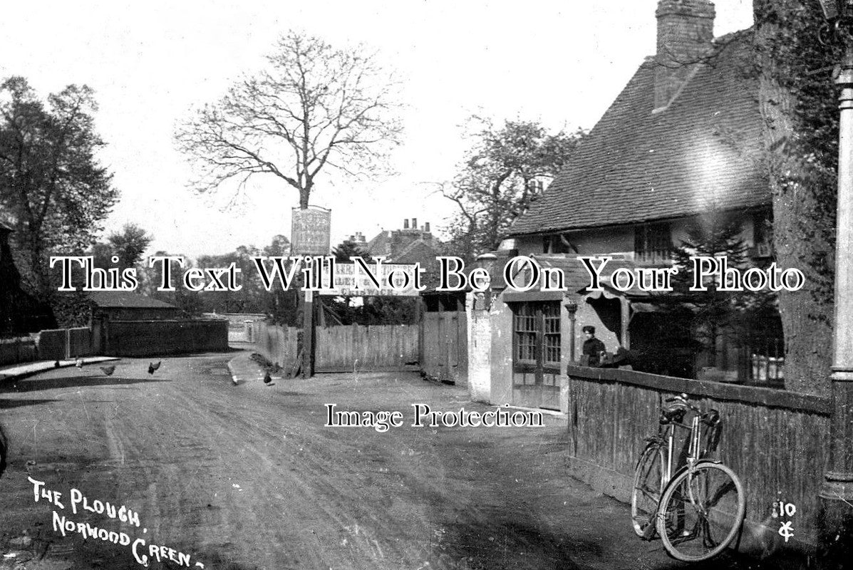 MI 1684 - The Plough Pub, Norwood Green, Southall, Middlesex c1918