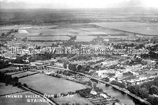 MI 1705 - Thames Valley From The Air, Staines, Middlesex